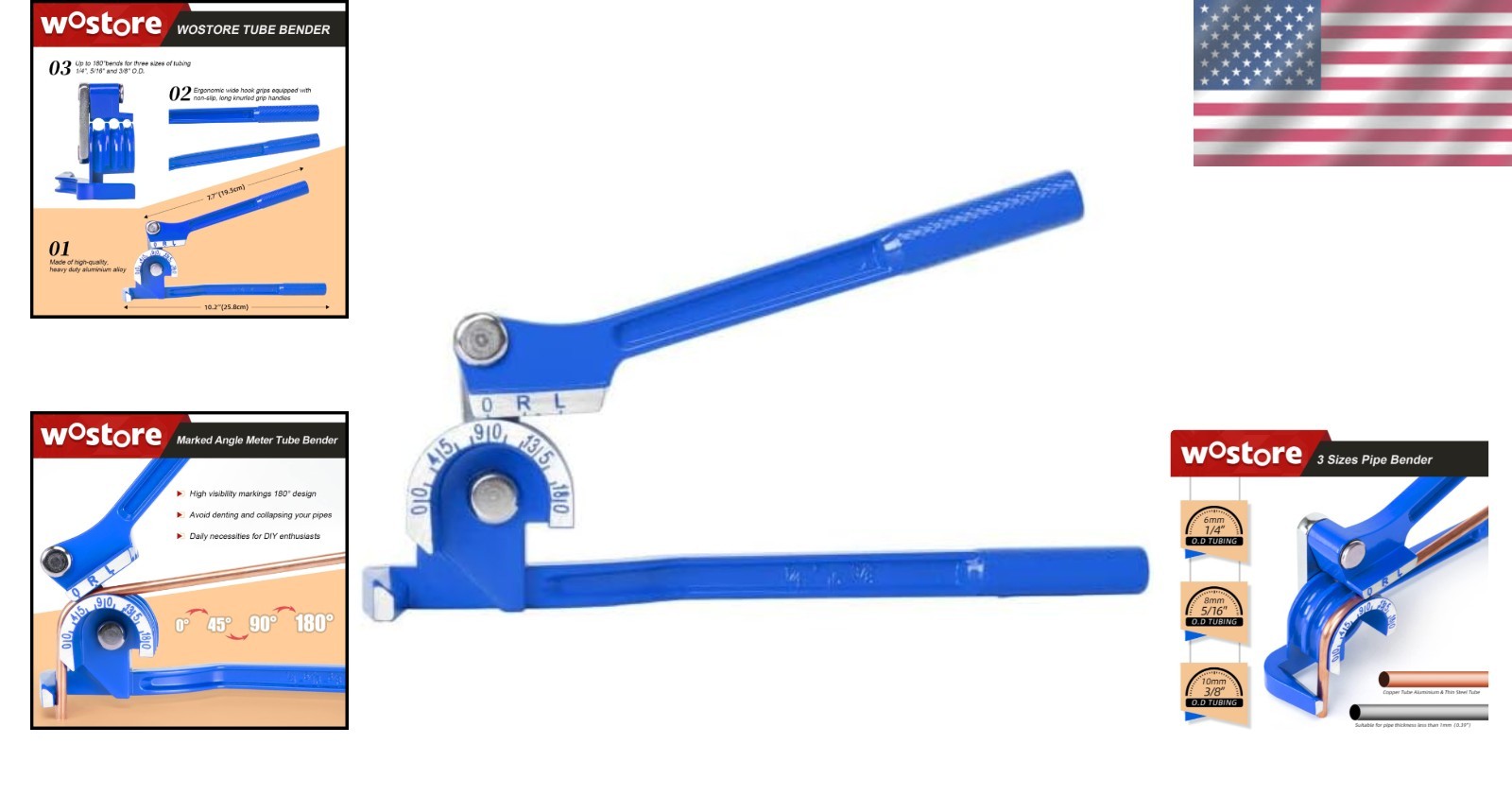 Versatile Hand-Powered Tubing Bender – 1/4″, 5/16″, & 3/8″ for Precision Repairs