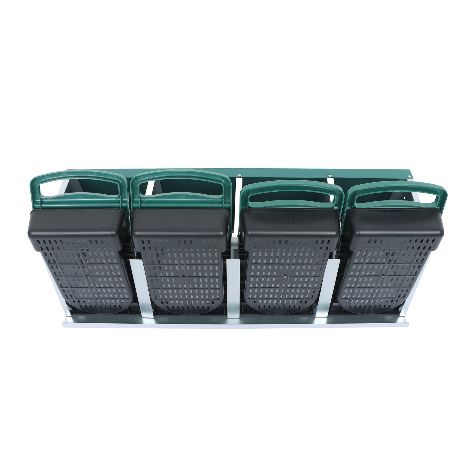 4 Holes Rollout Egg Collection Green Chicken Nest Box Hen Laying Nest Boxes Coop