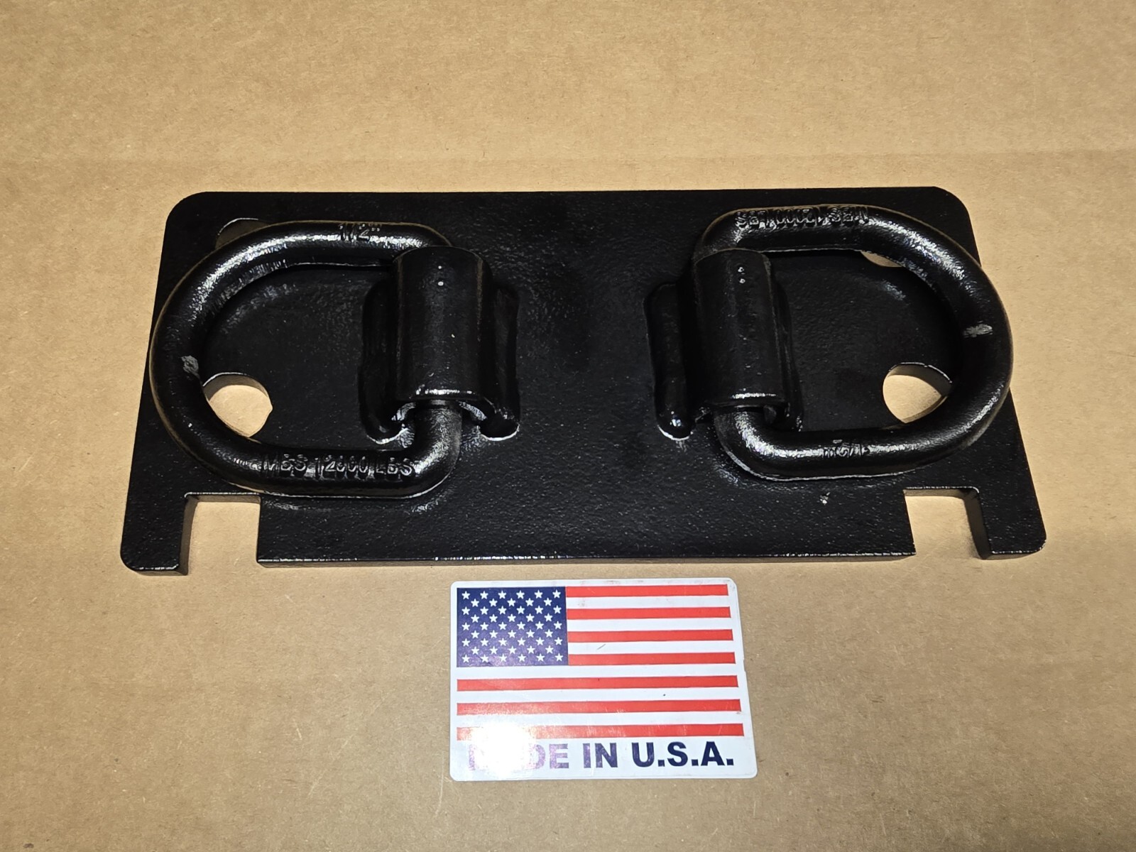 Kioti Bobcat Tractor Front Bumper Hitch D Ring bracket Tie Down hooks USA MADE!!