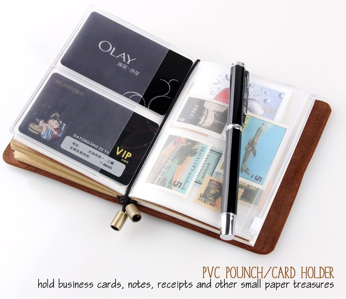 Classic Leather Journal for Writing and Planning 5.2 x 4 Inches Coffee Color