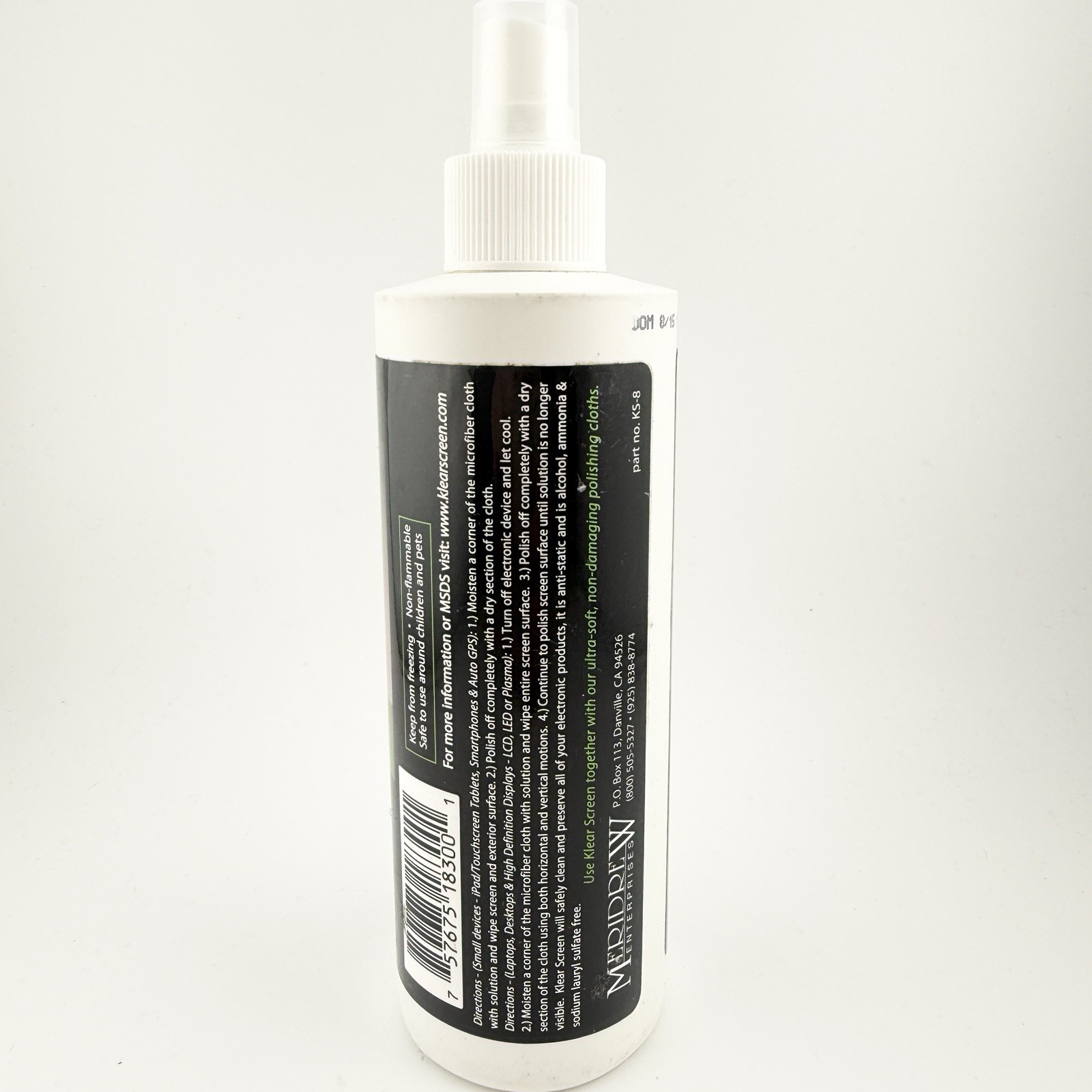 Klear Screen Premium Cleaner Spray – 8 oz Bottle TV Computer Phone Screens New D