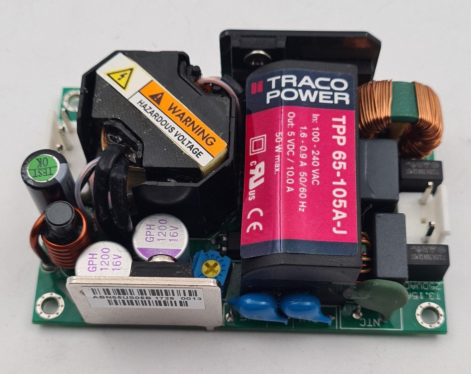 TracoPower TPP 65-105A-J Open Frame AC/DC Power Supply Board PT-946E