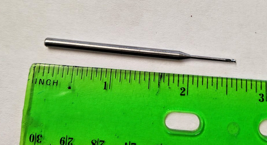 Accupro Carbide 3/64 x 1/8 x .070 x 2.5″ 3FL BN End Mill 0.57L
