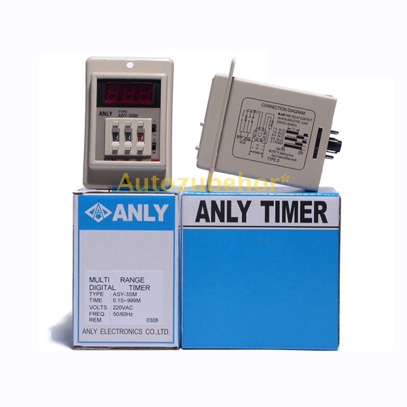 ASY3SM Digital Timer 0.1S-999M 50/60Hz AC110V AC220V DC24V Genuine New @zx