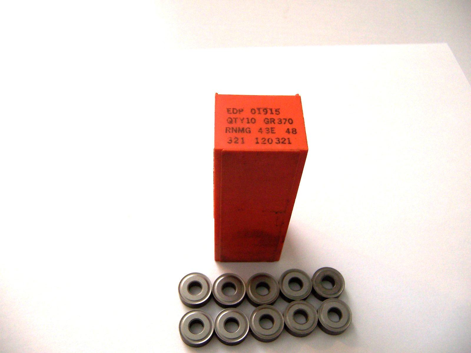 New 10 Pcs – RNMG 43E Grade 370 Carboloy Inserts