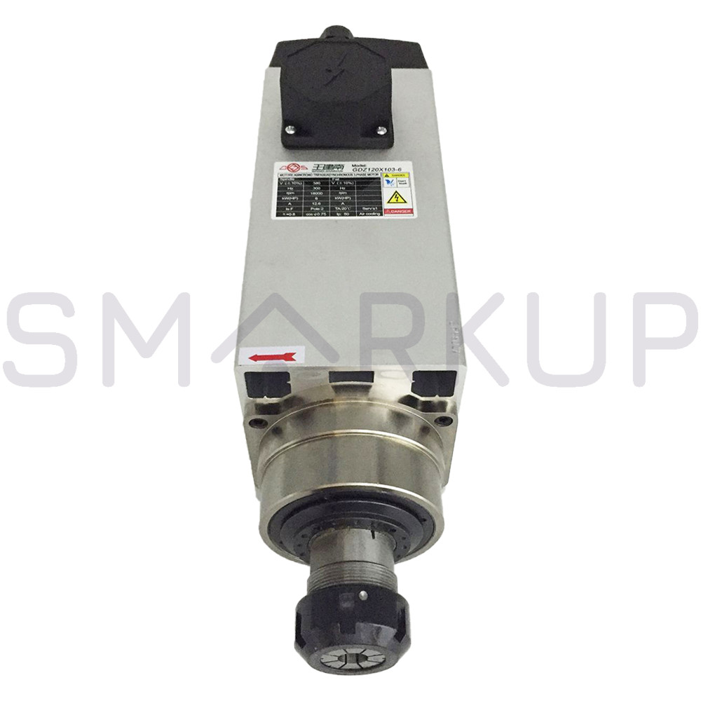New In Box GDZ120x103-6 Air-Cooled Spindle Motor Milling Grind 220/380V 6KW