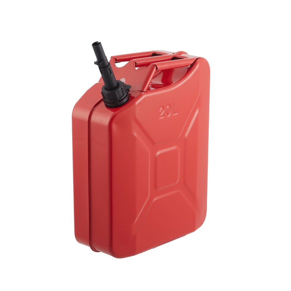 20L 5.3 Gallon Jerry Can Gas Steel Tank Green Military Petrol Can NATO W/ Spout