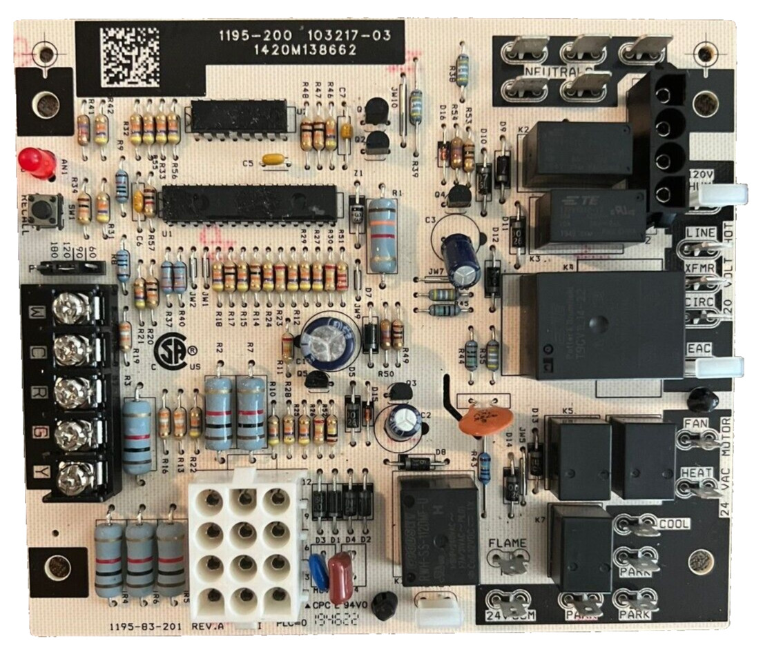 GUARANTEED WORKING TESTED GOOD 1195-200 Furnace Fan Control Board 103217