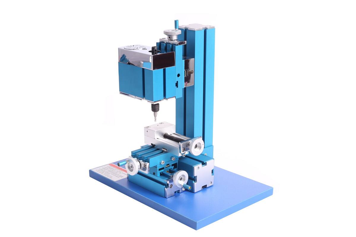 Mini Metal Milling Machine Motorized Metalworking DIY Tool Benchtop for Hobby