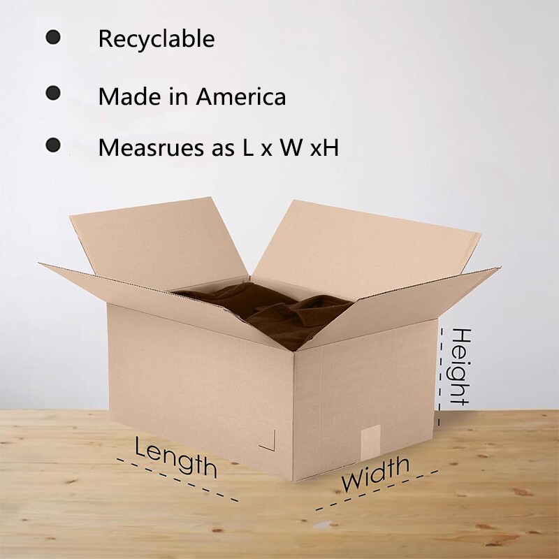 12 x10x8 inches, 5/10/15 pack | Corrugated cardboard box for packaging, shipping