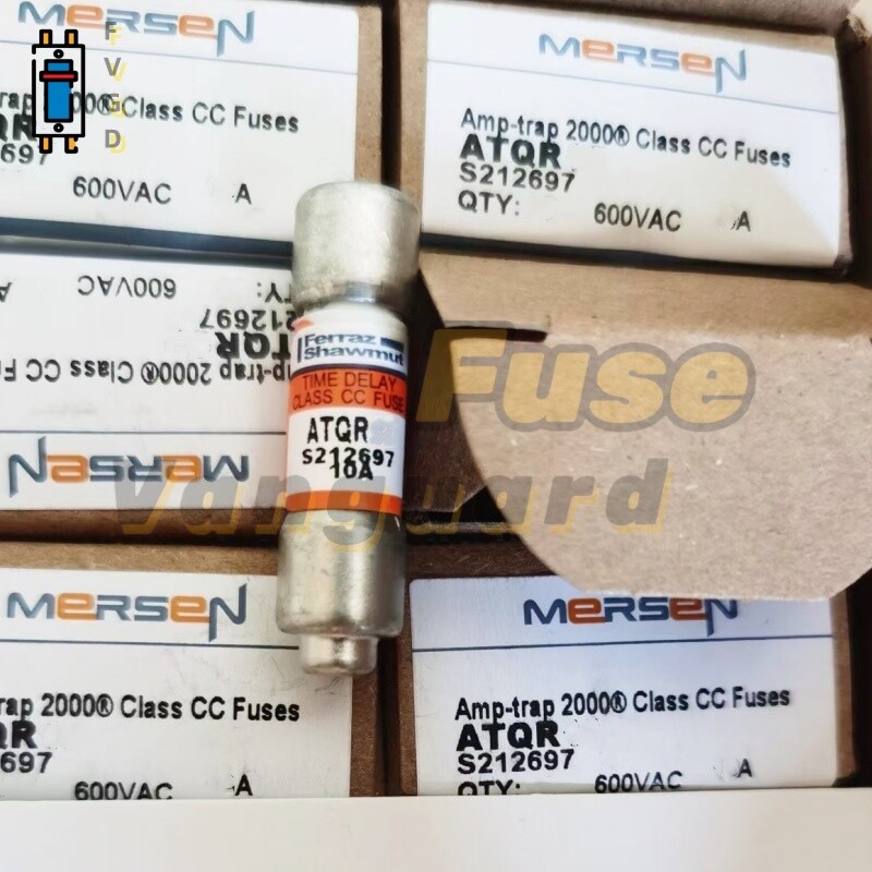 10PCS Ferraz Shawmut ATQR1/2 ATQR-1/2 0.5A 600V TIME DELAY Fuse ATQR 1/2