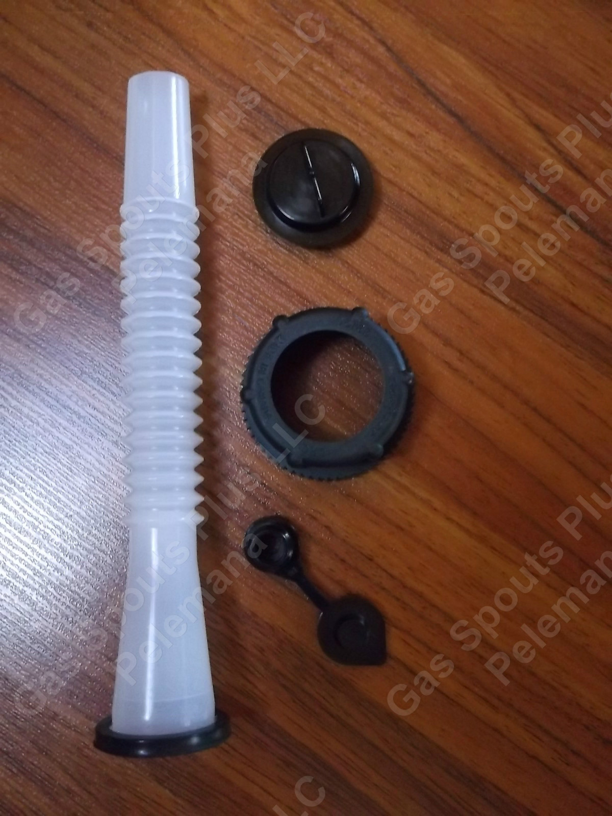 MIDWEST 5600 GAS SPOUT KIT Semi-rigid Spout Screw Cap Collar Stopper Black Vent