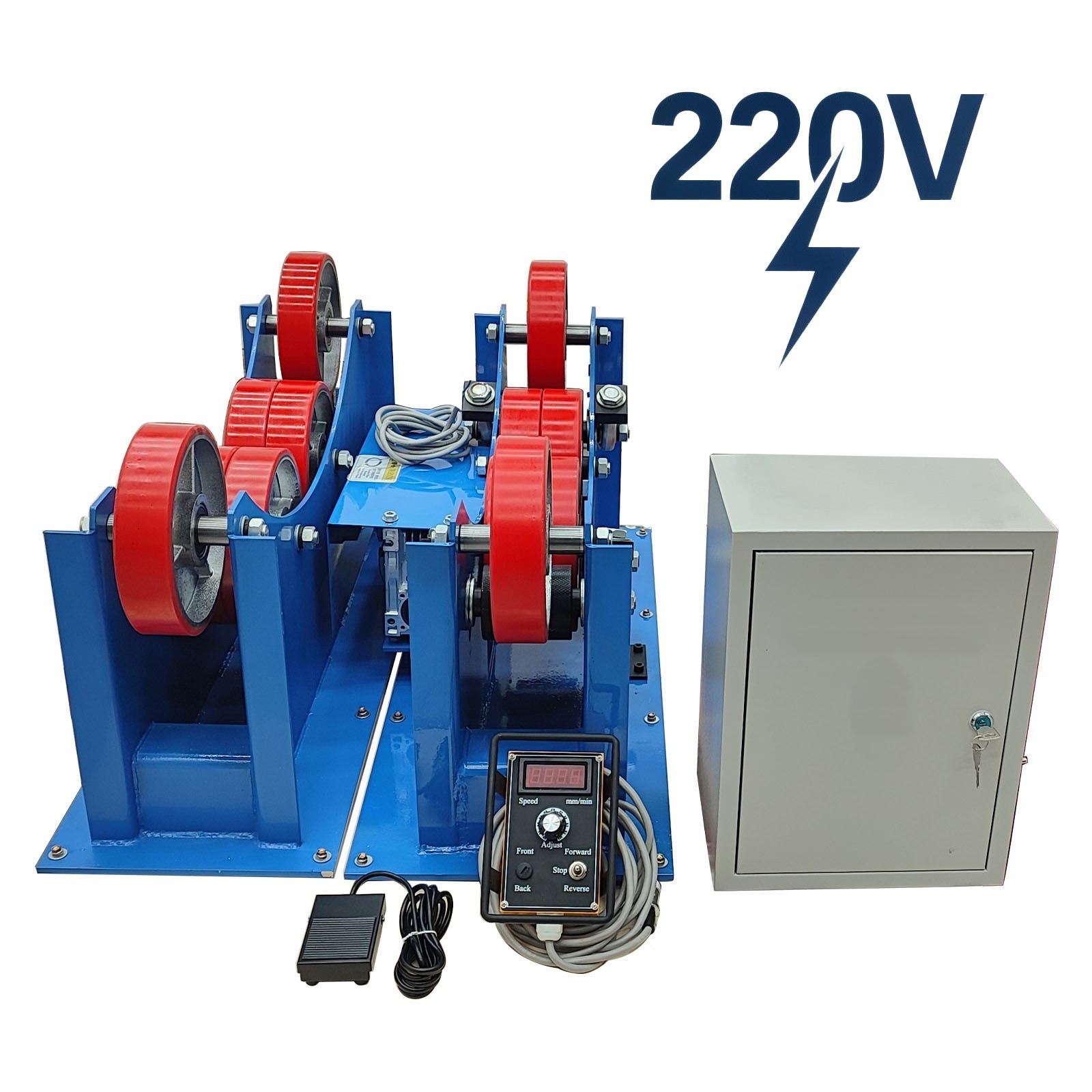 3T 660lbs Welding Turning Rolls Metalwork Weld Table Positioner 4 Soft Roller