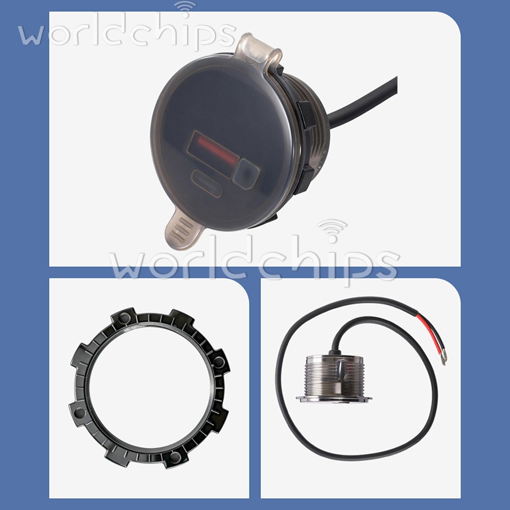 DC 7-30V Waterproof Digital Voltage Battery Capacity Level Indicator Voltmeter