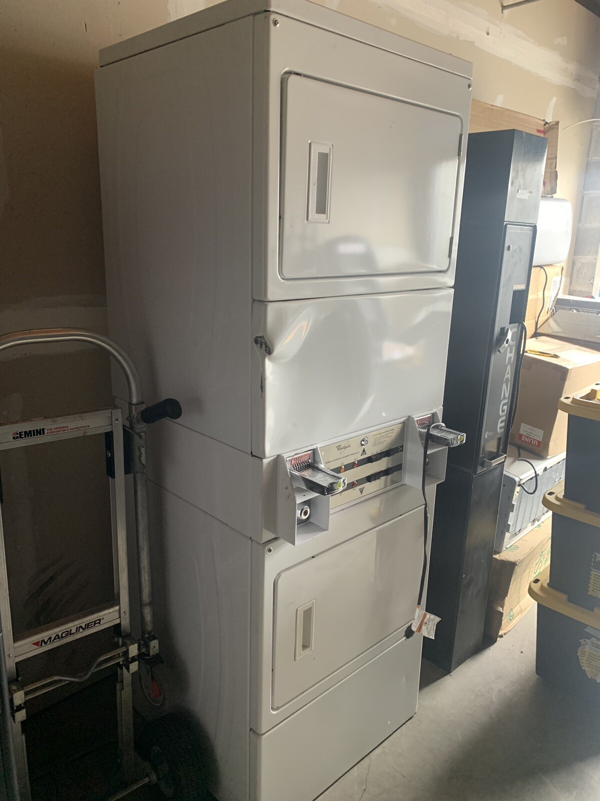Whirlpool Gas Coin Operated Stack Dryer