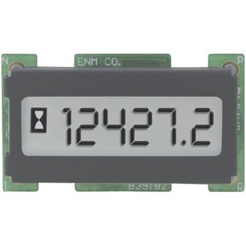 1Pc ENM COMPANY T1101AB Panel Meter,Hour,Elec,LCD,Range 0-99999.9hrs.,6 Dig