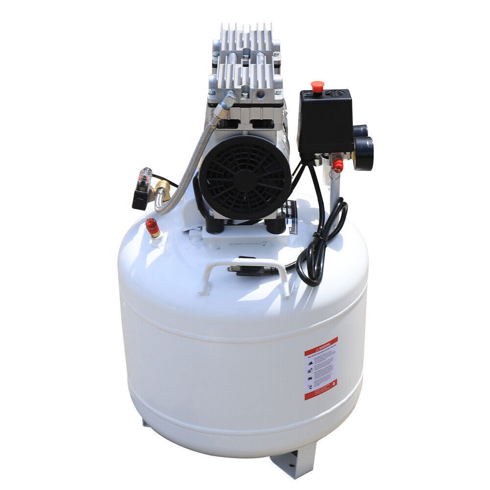 40L Medical Oil-free Dental Air Compressor Silent Air Pump 115 Psi 165 (L/Min)