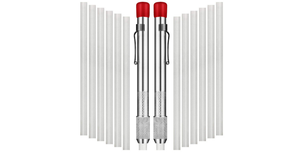 Soapstone Holder Round Holder Flat Marking Pen Marker Refills Welding Tool 2 Pcs