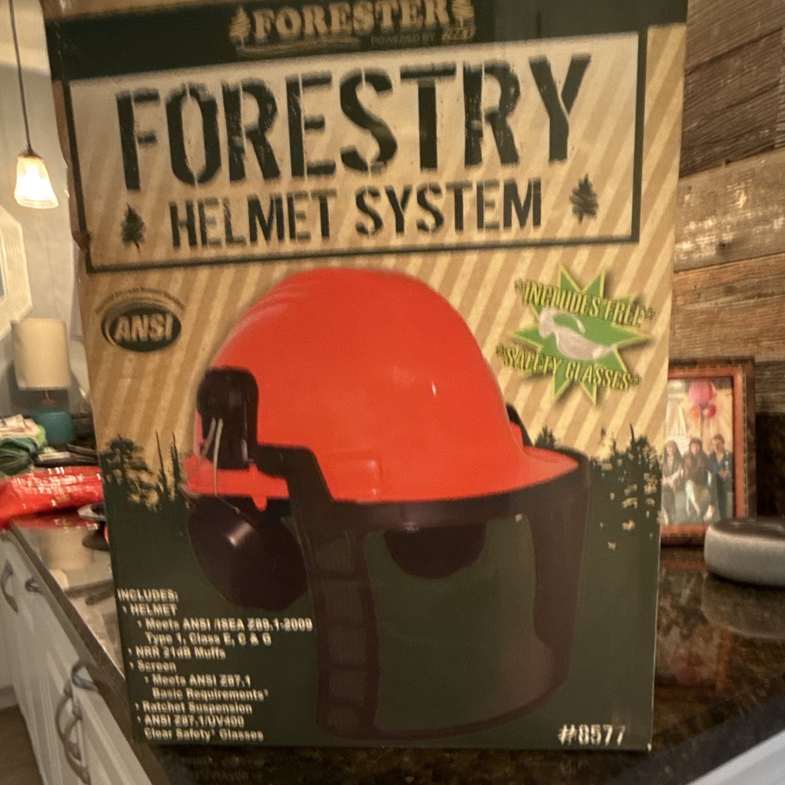 Forester Forestry Helmet System Orange Hard Hat Ratchet ANSI Class E 8577