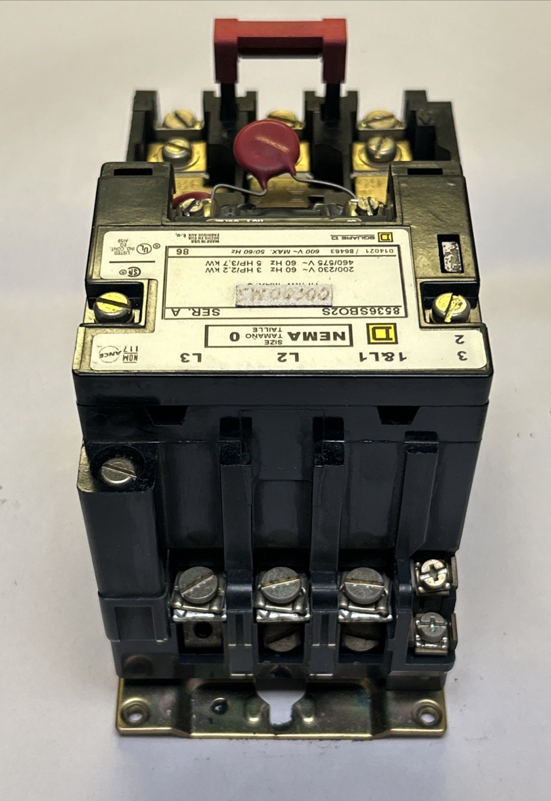 SQUARE D,8536SBO2S,STARTER SER A SIZE 0 110/120V COIL