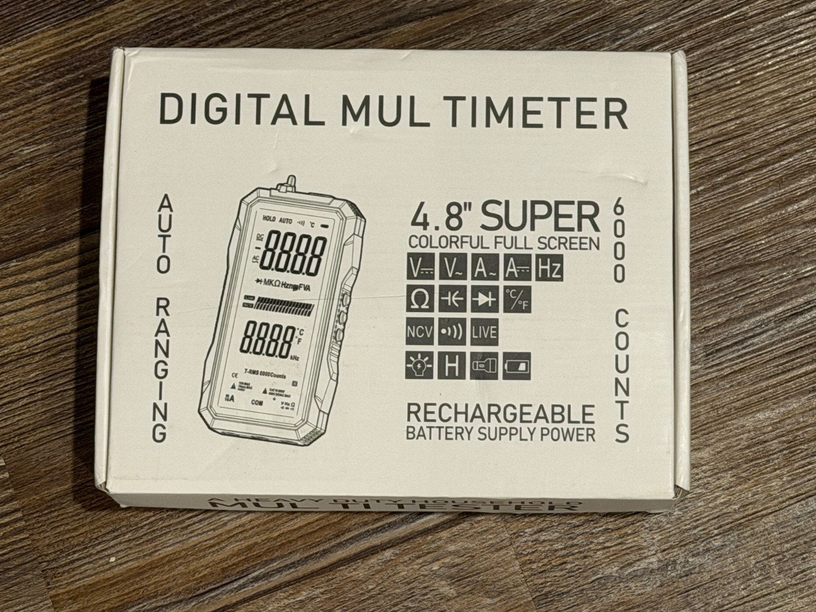 NEW FS899L USB Rechargeable Digital Multimeter for Home & Industrial Issues