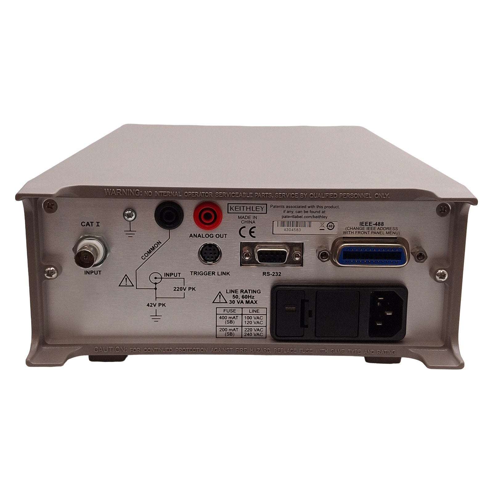 Keithley 6485 Picoammeter, 2nA-20mA Range, 10fA Resolution, IEEE-488, RS-232