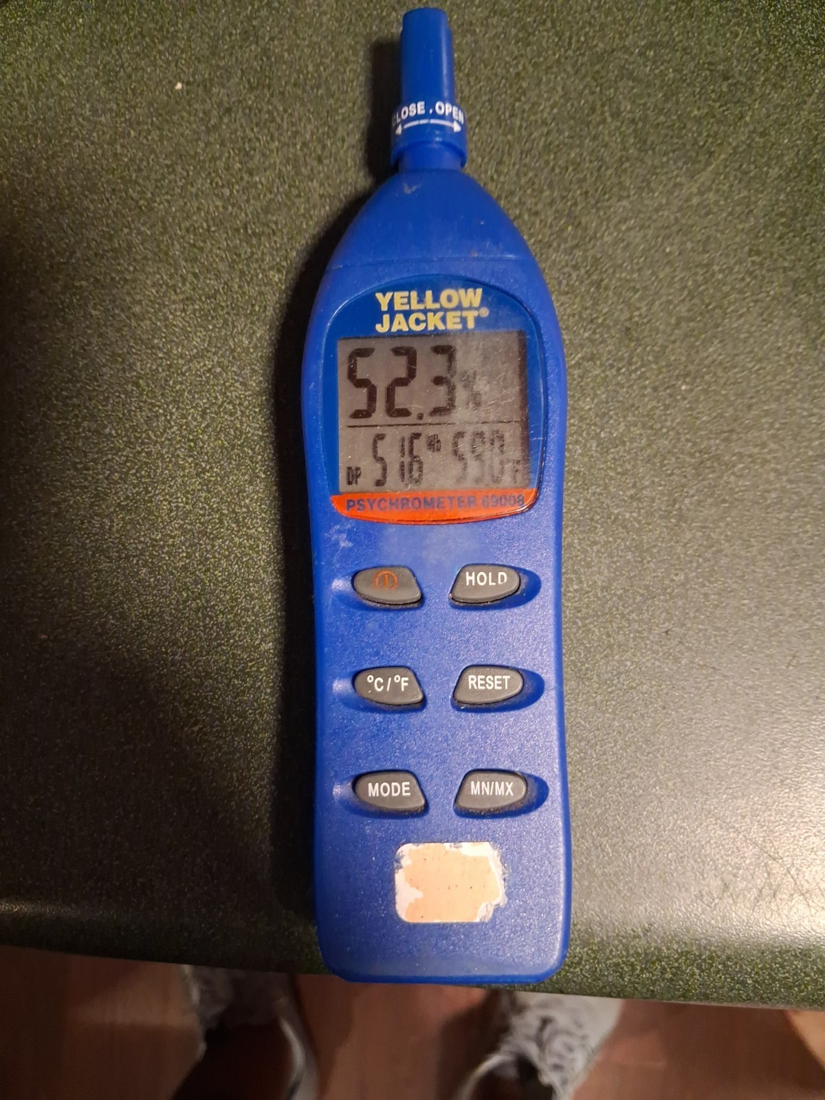 Yellow Jacket 69008 Digital Psychrometer, -4° to 122°F (-20° to 50°C)