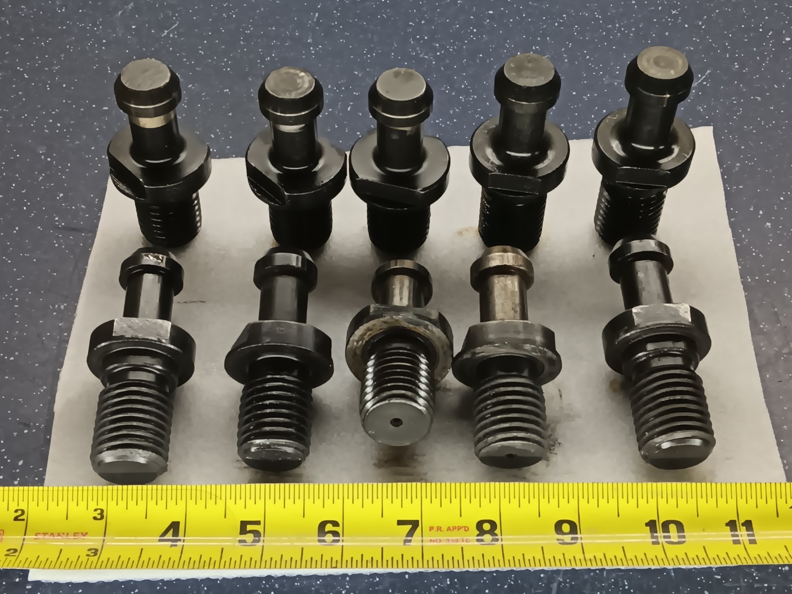 10x Lot CAT50 90 degree 1″-8 threads MAS3 Tool Holder Retention Knobs Pull Studs