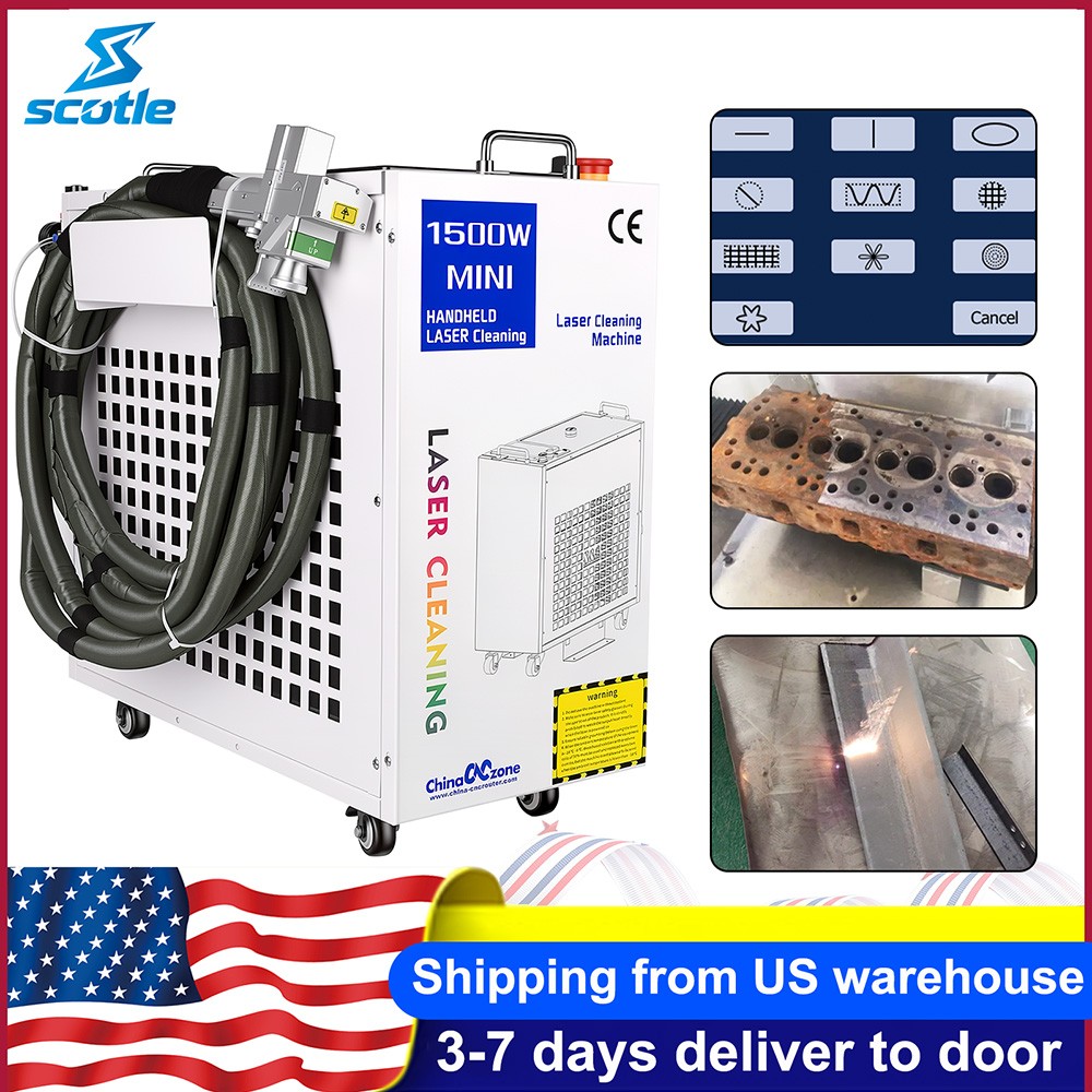 BWT BFL-CW15 1500W Handheld Fiber Laser Rust Remover Metal Cleaning Machine