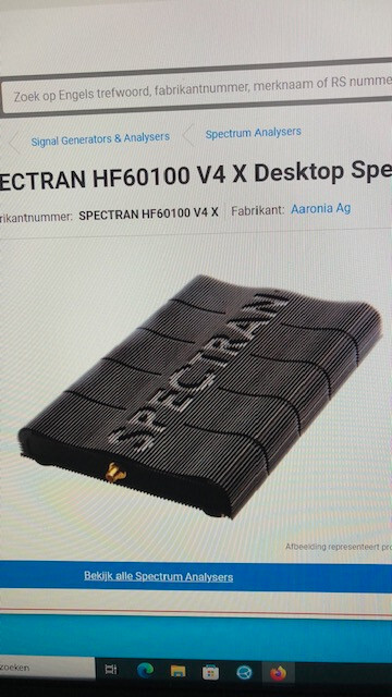 Aaronia Spectran HF-60105 Spectrum analyser till 9.4 giga hertz