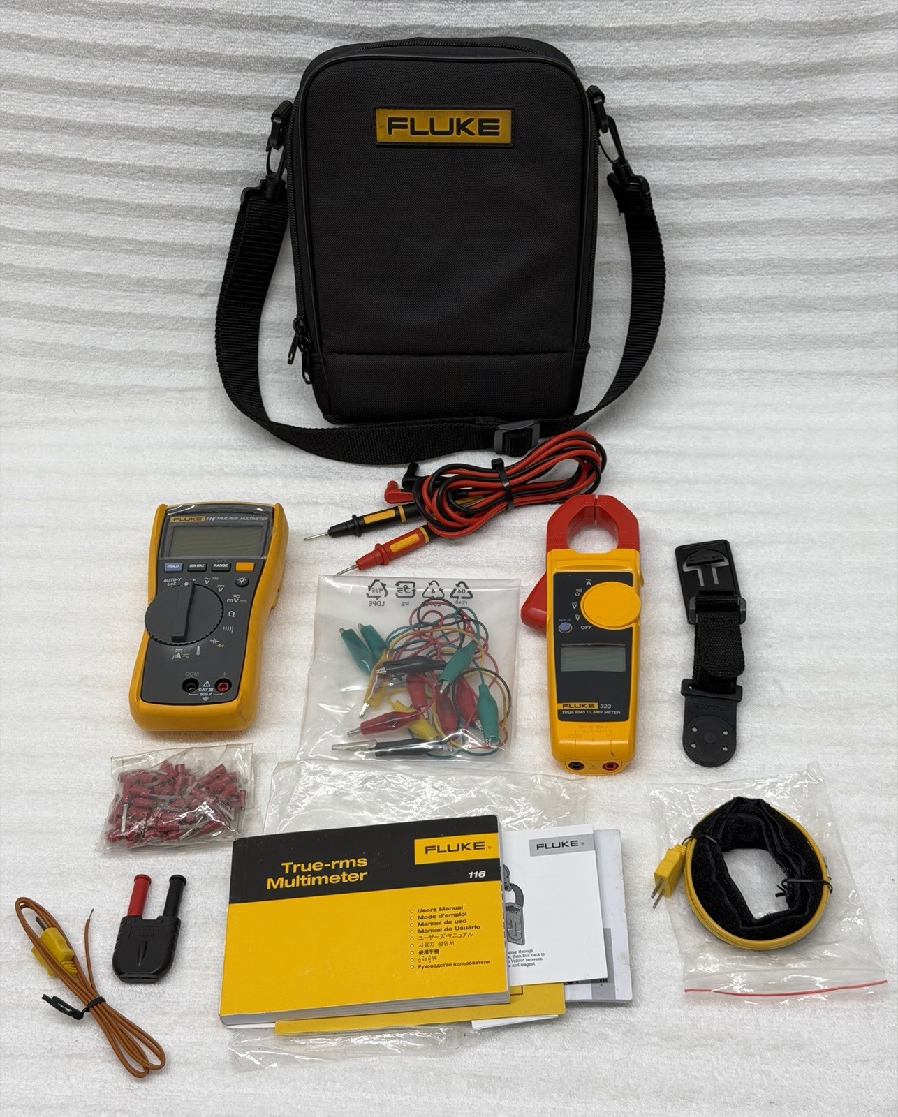 FLUKE 116/323 Kit HVAC Multimeter and Clamp Meter Combo Kit C2