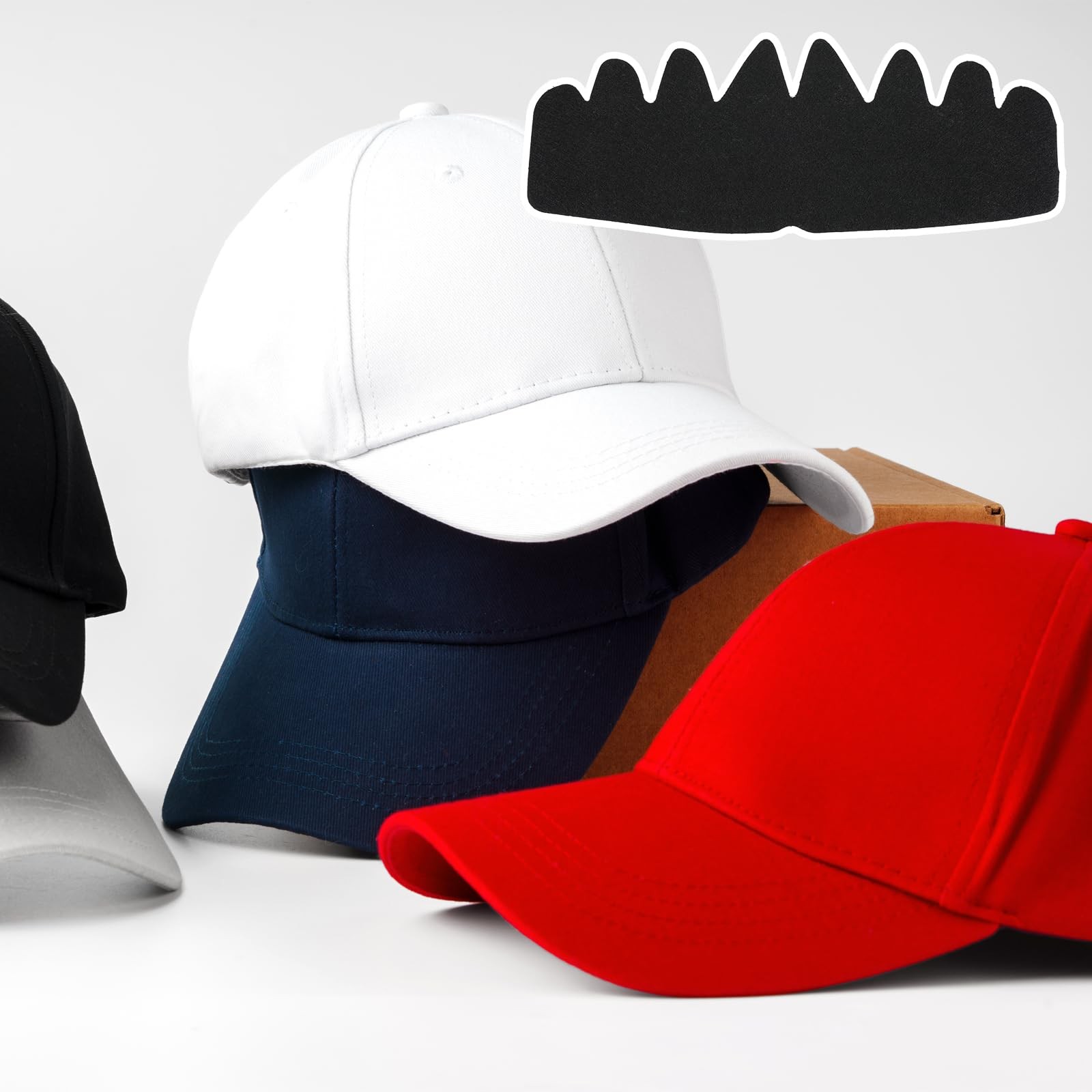 6 Pcs Hat Sweat Liner Hat Sweat Protector No Sweat Hat Liner Baseball Caps Inser