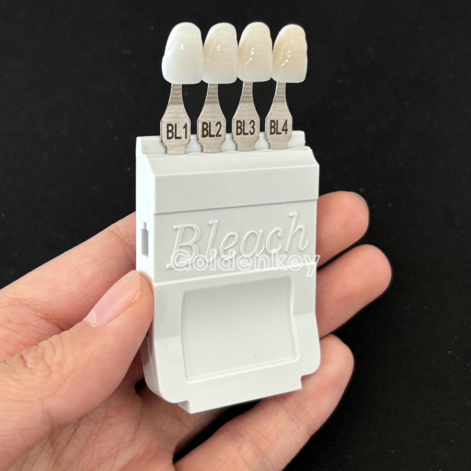 Dental Bleach Shade Guide BL1 4Colors Bleached Chart Teeth Based Vita US STOCK