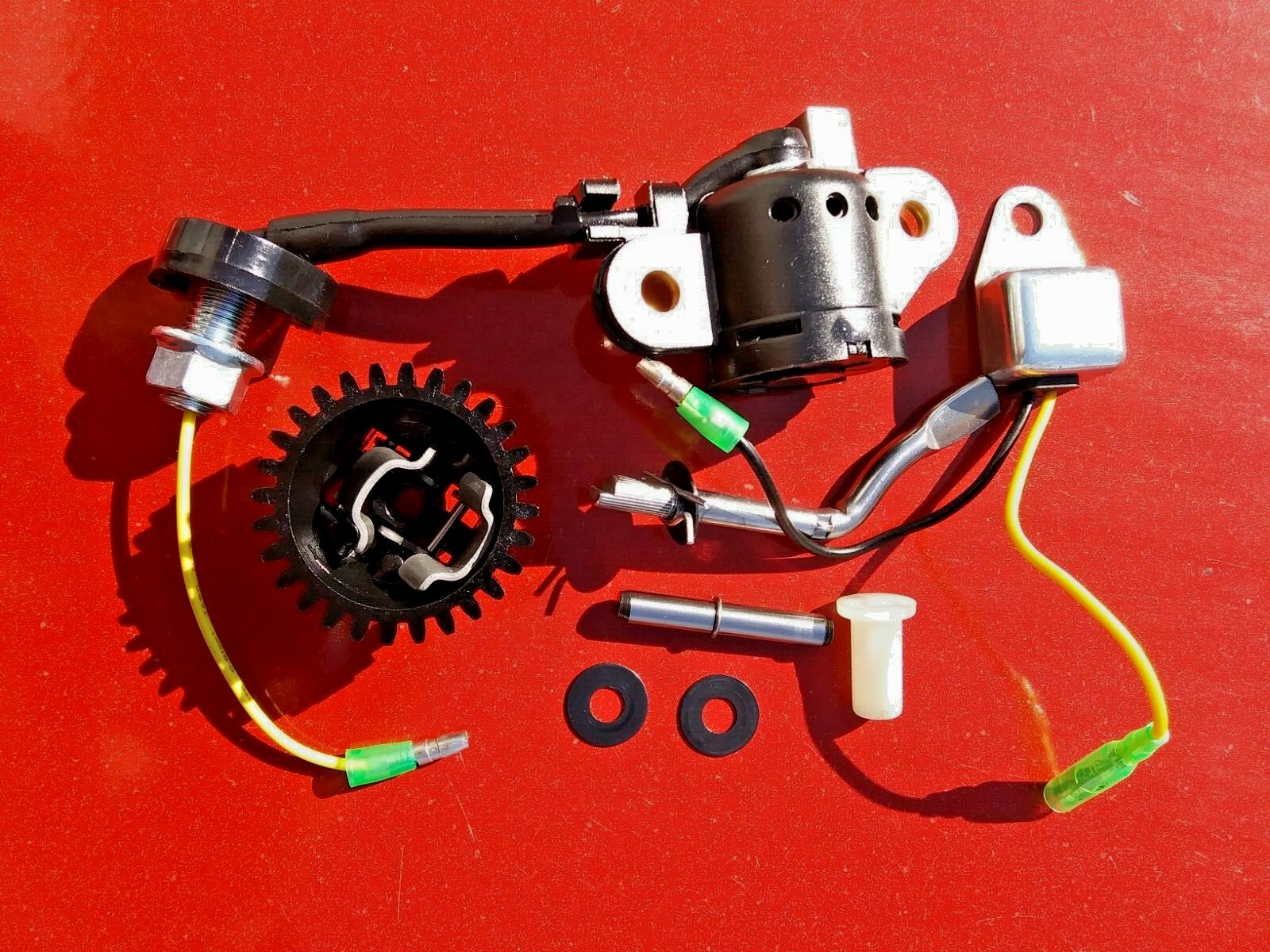 212cc PREDATOR 6.5 HP ENGINE PARTS – LOW OIL SHUTDOWN and GOVERNOR gear & shaft