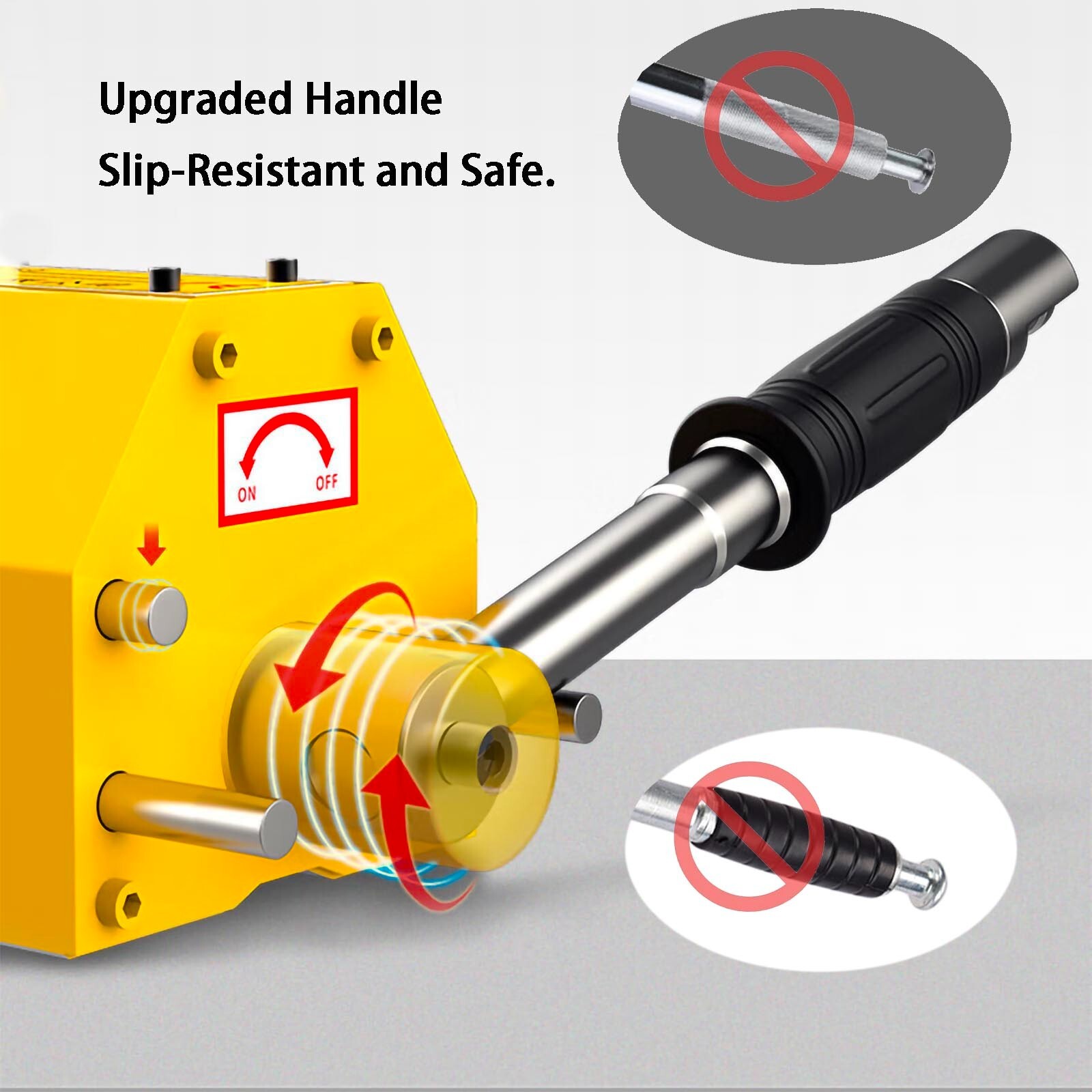 Magnet LIfter 1320 lbs (3:1 Safety Factor) Permanent Magnetic Lifter 600kg