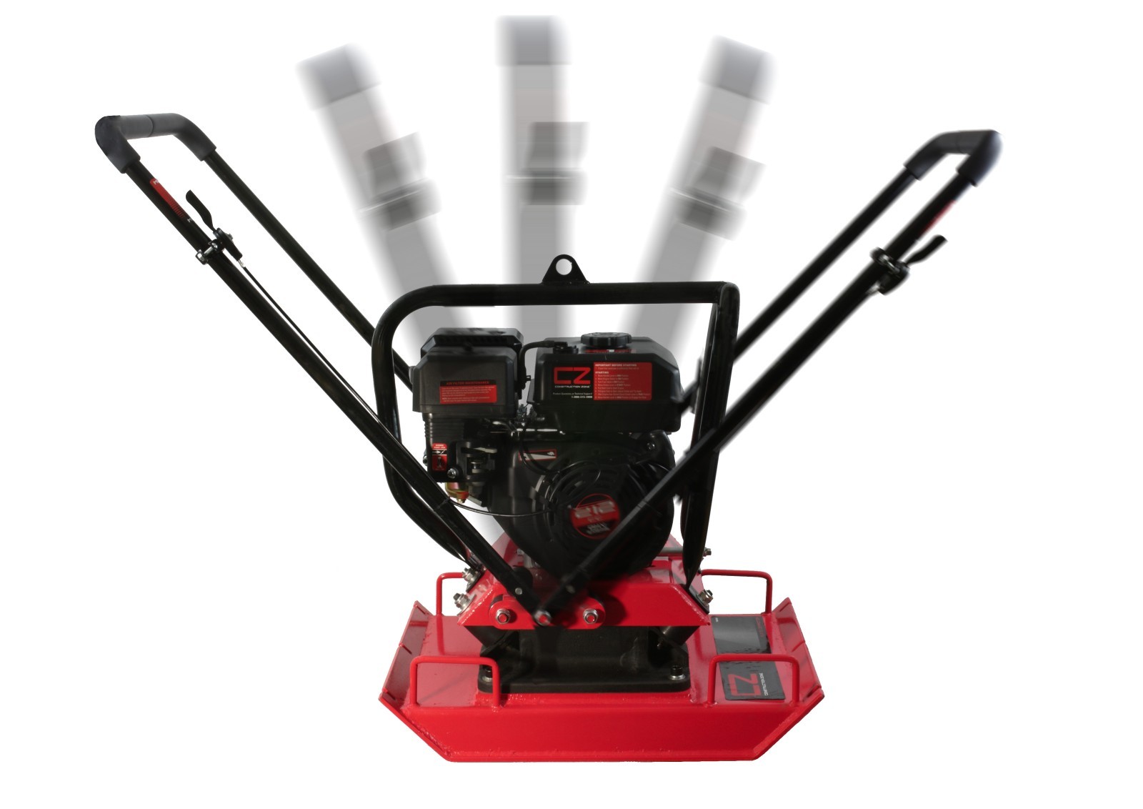 Construction Zone Plate Compactor, Vibratory Asphalt/Soil Plate