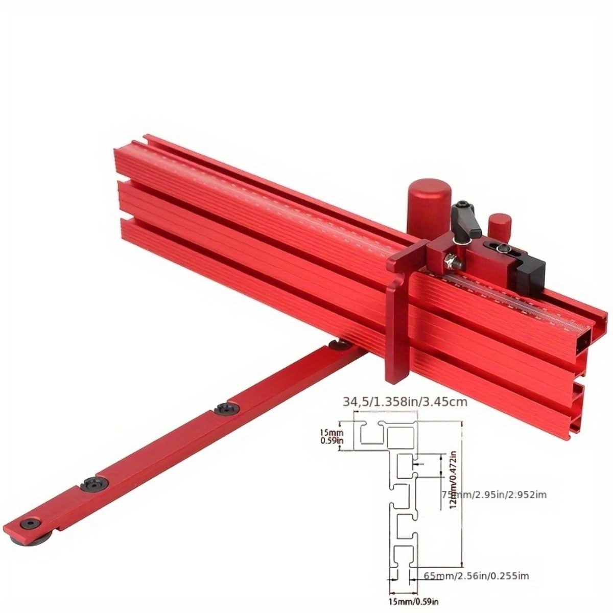 Heavy-Duty Miter Gauges 400mm Miter Gauges With A Track Stop System Guide Rails