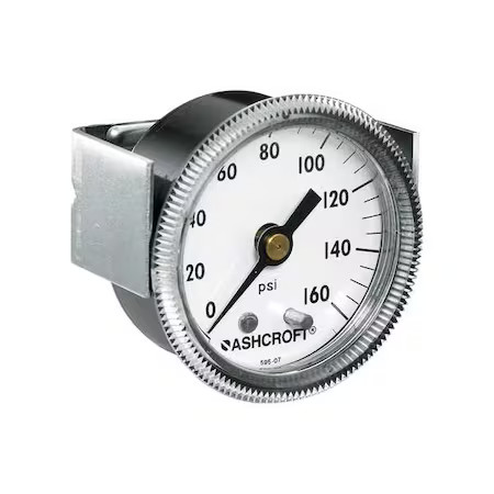 Ashcroft 25W1001th02bxuczg300# Panel Mount Pressure Gauge, 0 To 300 Psi, 2 1/2