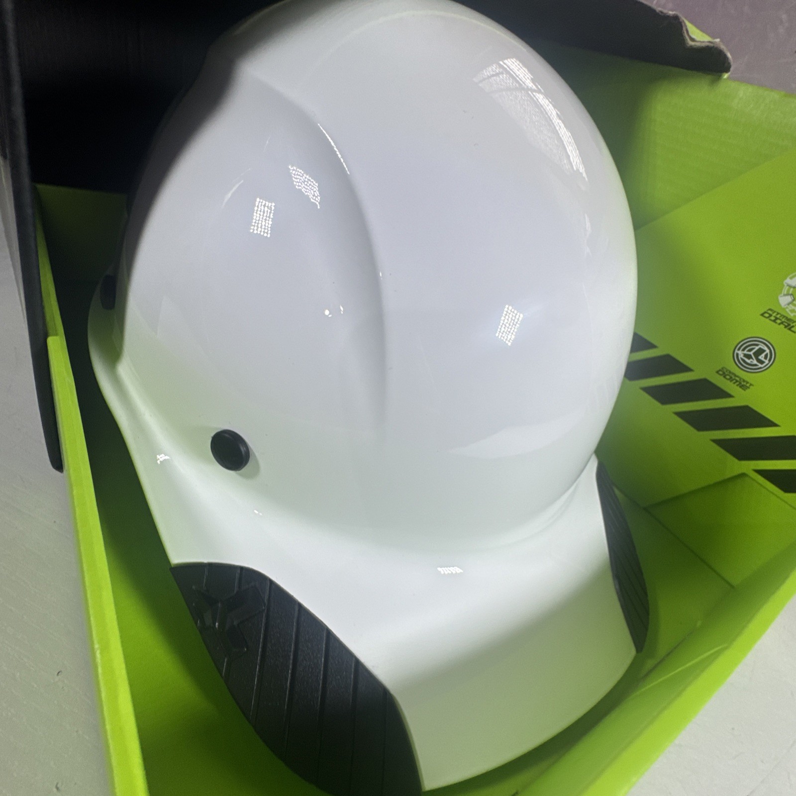 Lift Safety HDFC-17WG Dax Hard Hat Cap Style White w/ Ratchet Suspension