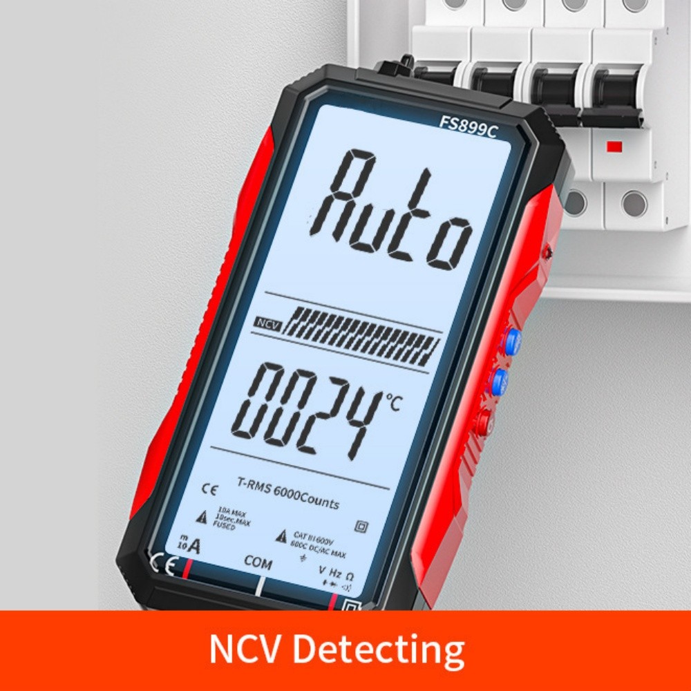 Rechargeable Digital Multimeter FS899C – Electrical & NCV Testing