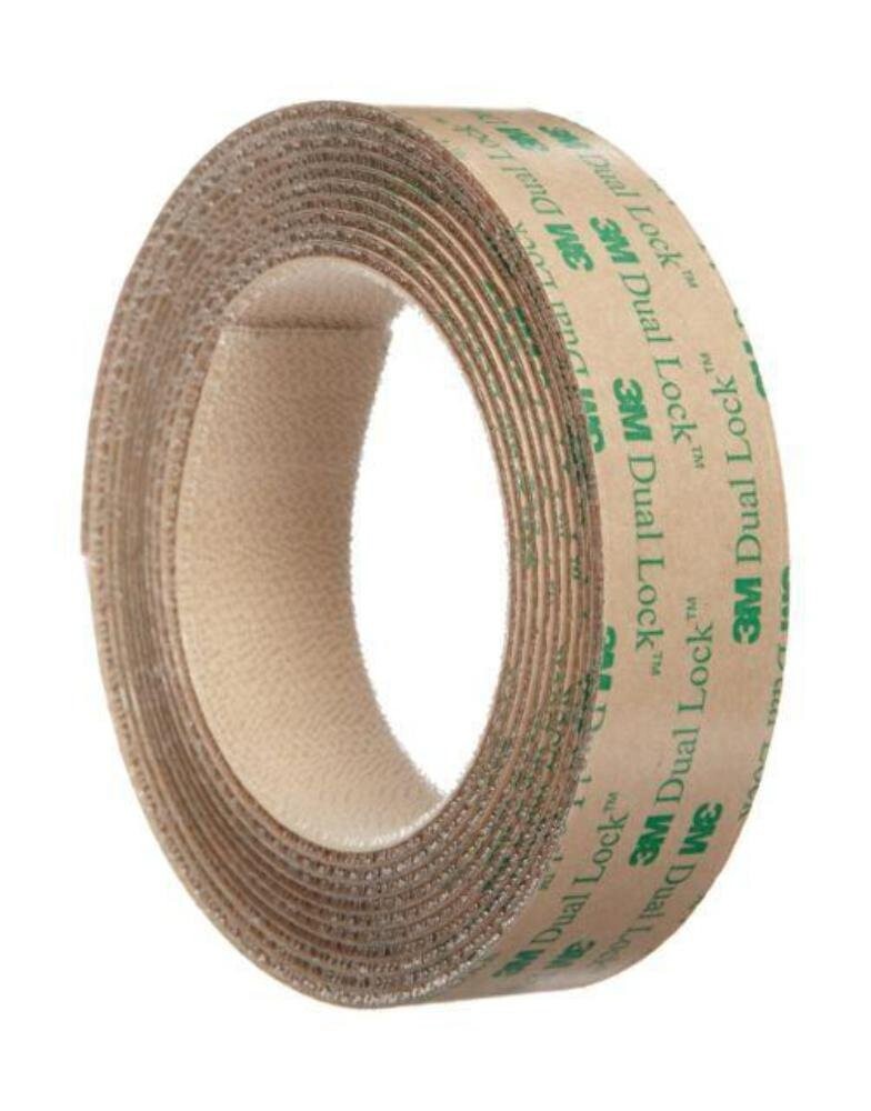 3M Dual Lock Reclosable Fasteners, Heavy Duty, Clear, TB4570/SJ4570(1 in x 10ft)