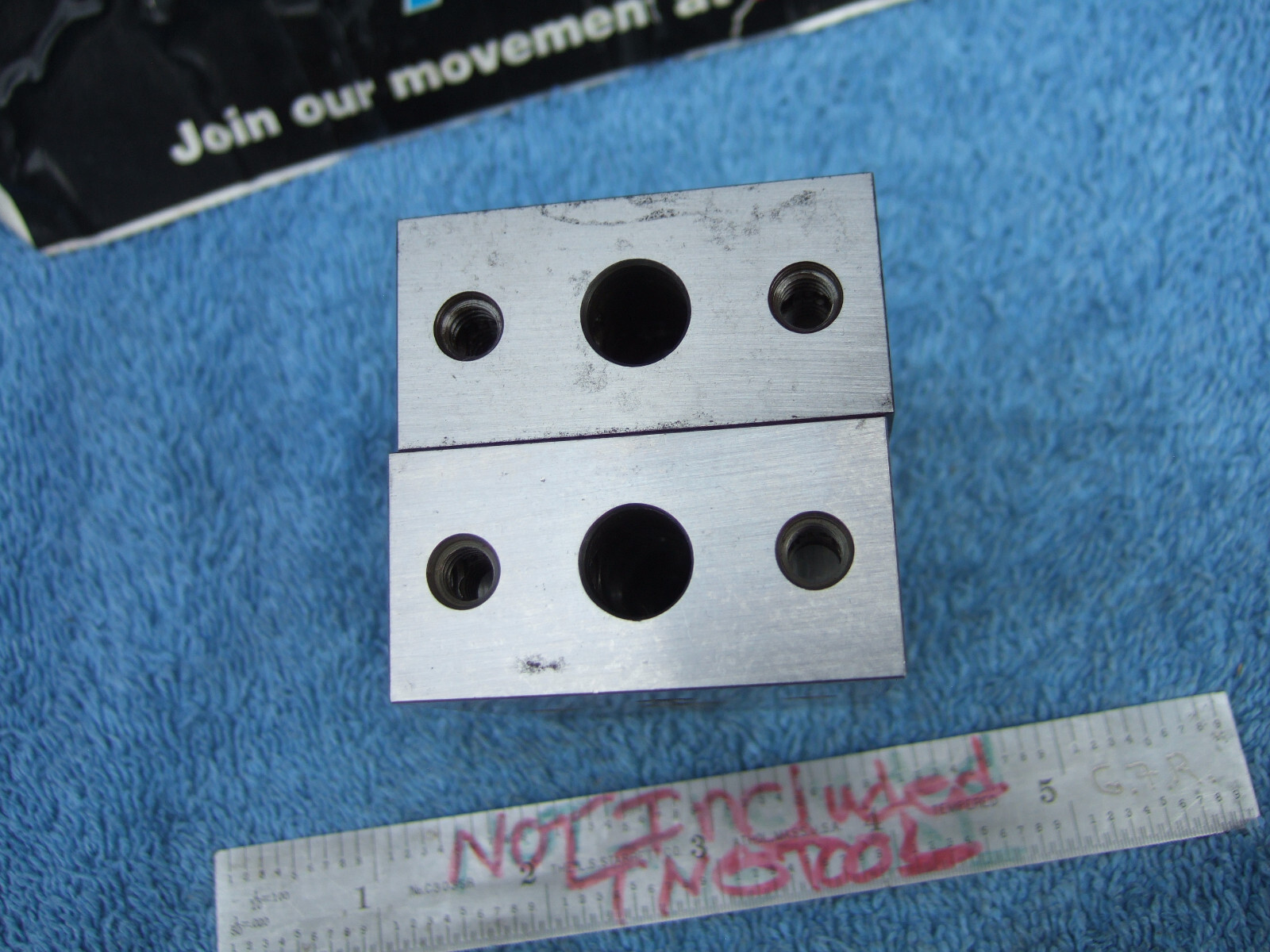 Hermann Schmidt 1-2-3 BLOCKS STAINED USA MADE TOOLMAKER MACHINIST INSPECT GRIND