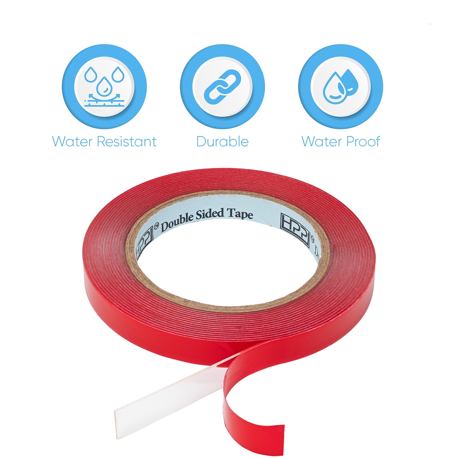 HPP Double Sided Tape Clear, Heavy Duty Tape, Strong and Permanent for Outdoo…
