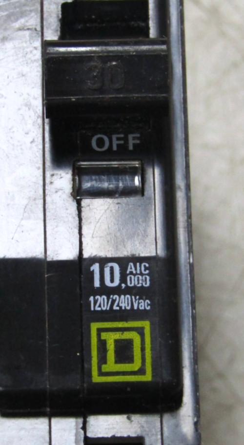 🙌 2) SQUARE D 30 AMP CIRCUIT BREAKER 120/240 VAC 2 POLE QO230 LOT OF 2