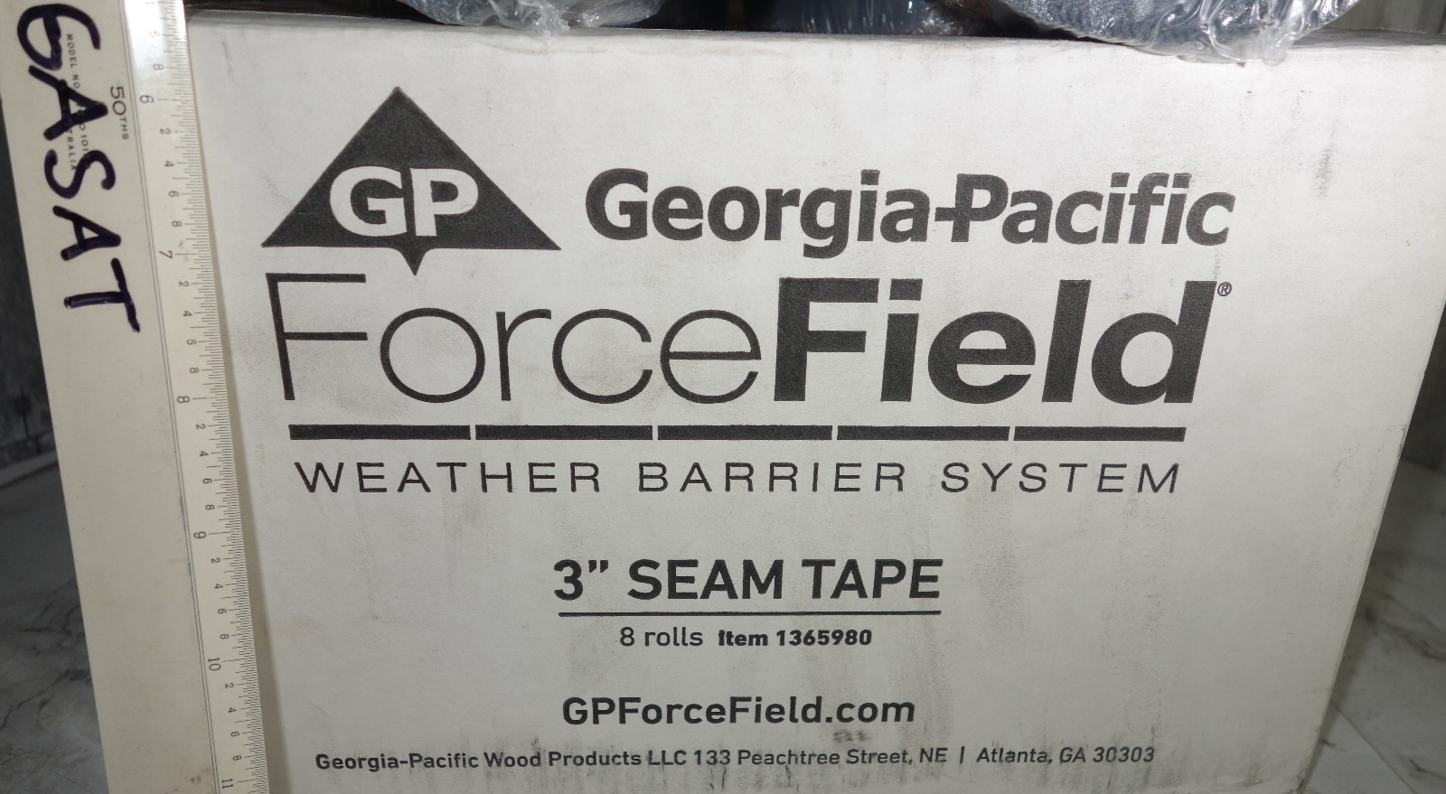 Georgia-Pacific 8 pc ForceField Seam Tape 3″ x 180′ Weather Barrier Tape 1365980