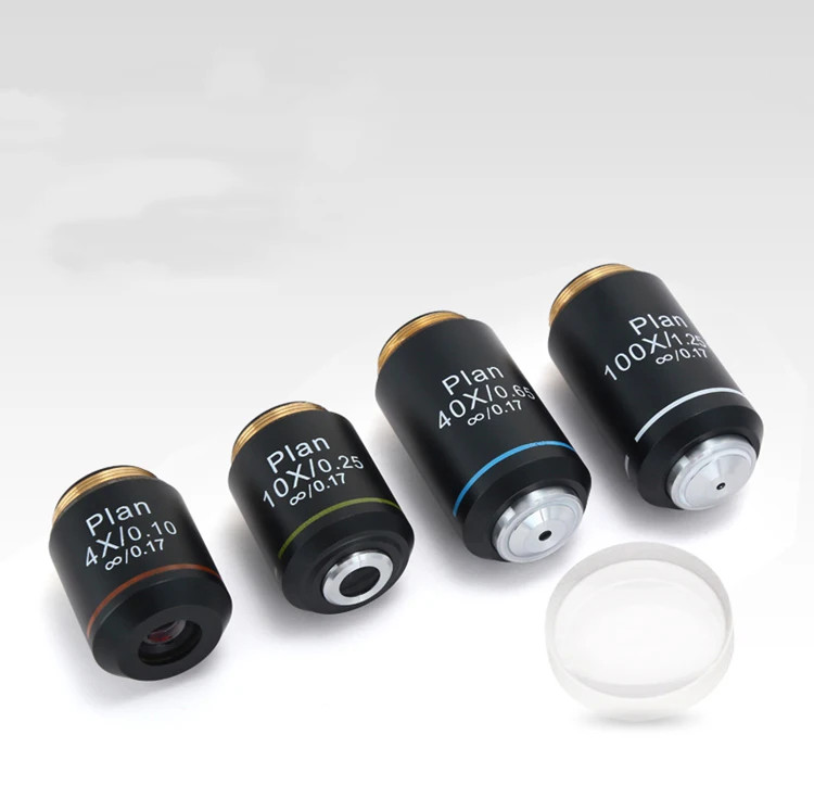 195 Plan Infinity Corrected Achromatic Objective Lens RMS 20.2mm Thread 4X‑100X