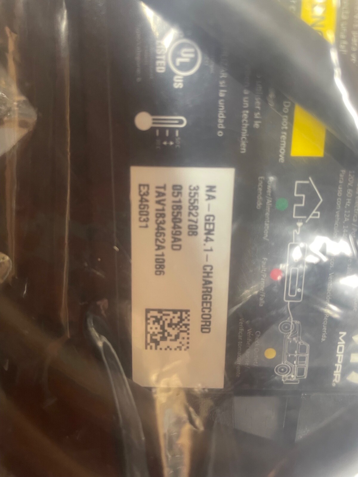 Jeep Aptiv type 6 EV charger – model cc-c-l2-13-300-f1 chargecord