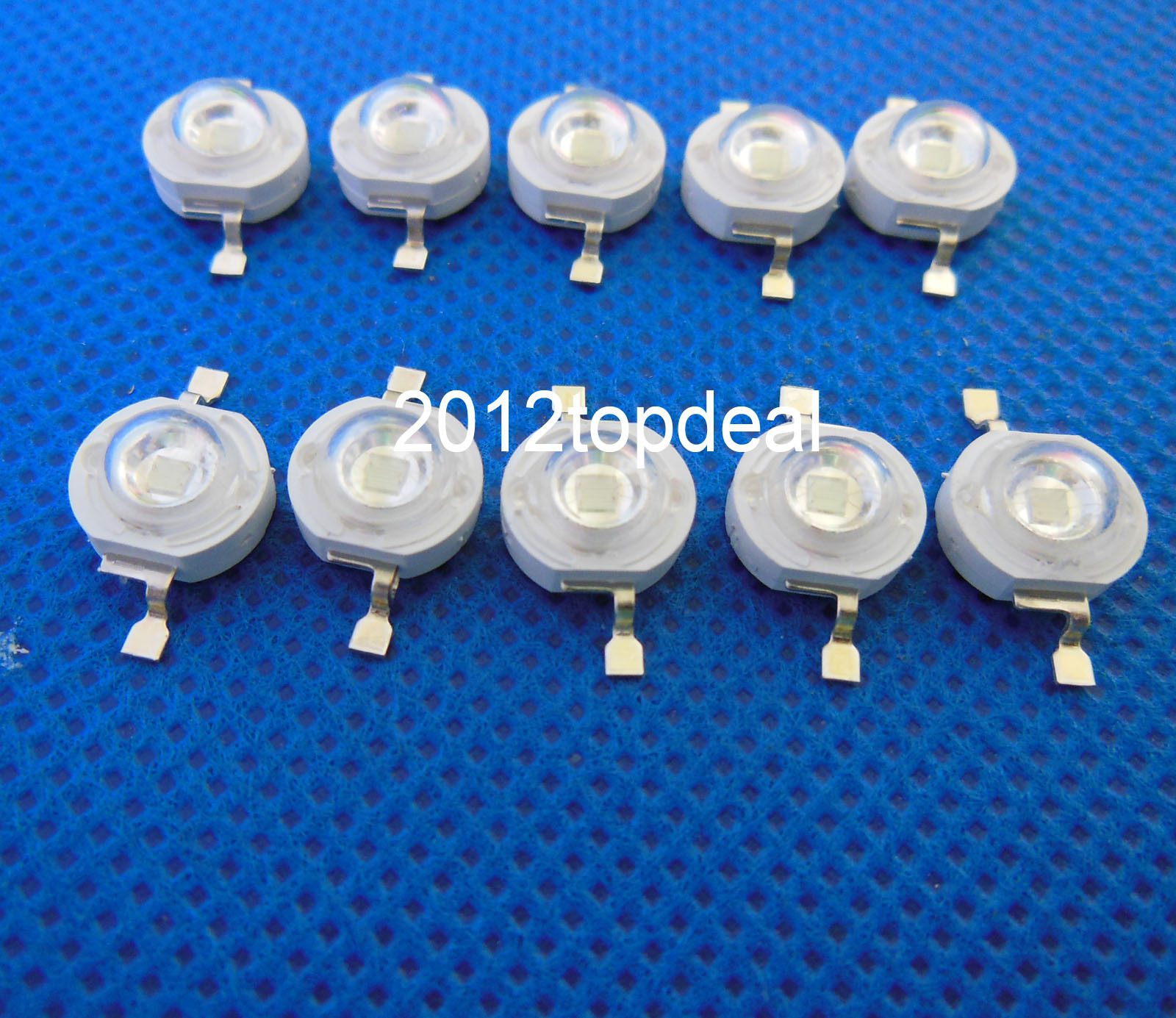 NEW 50pcs 3W UV 395-405nm LED ultraviolet LED High Power Dioders bead DIY