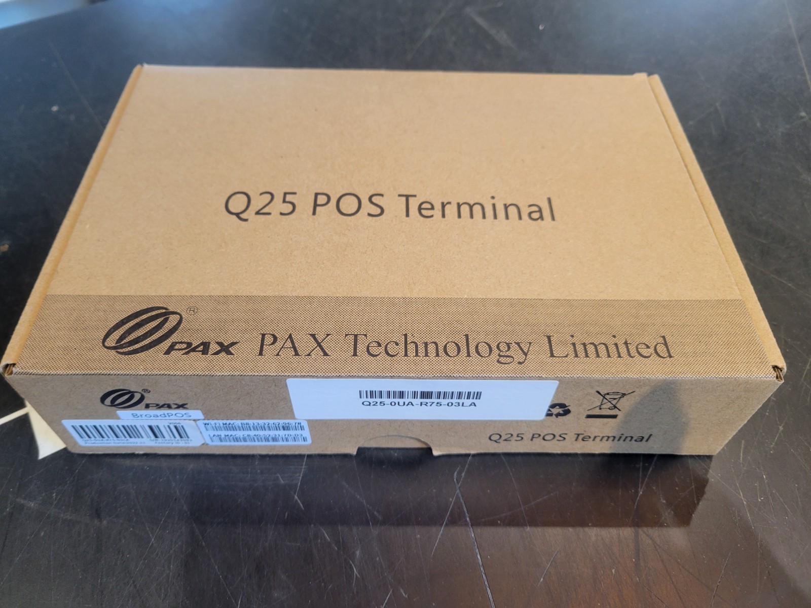 Unlocked PAX Q25 Smart Pinpad Terminal – Open Box (Cables Included)