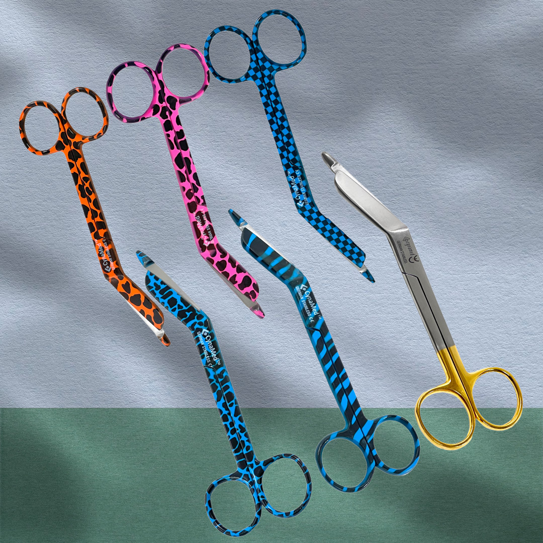 ArTLaB-Nurse Lister Bandage Scissors 5.5″ – Set of 6 Each – Multicolor,Stainless